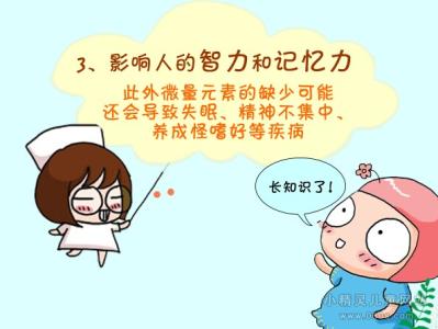 儿童微量元素检测仪之缺乏微量元素有这些症状?kaifa